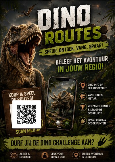 Dino Routes poster A4