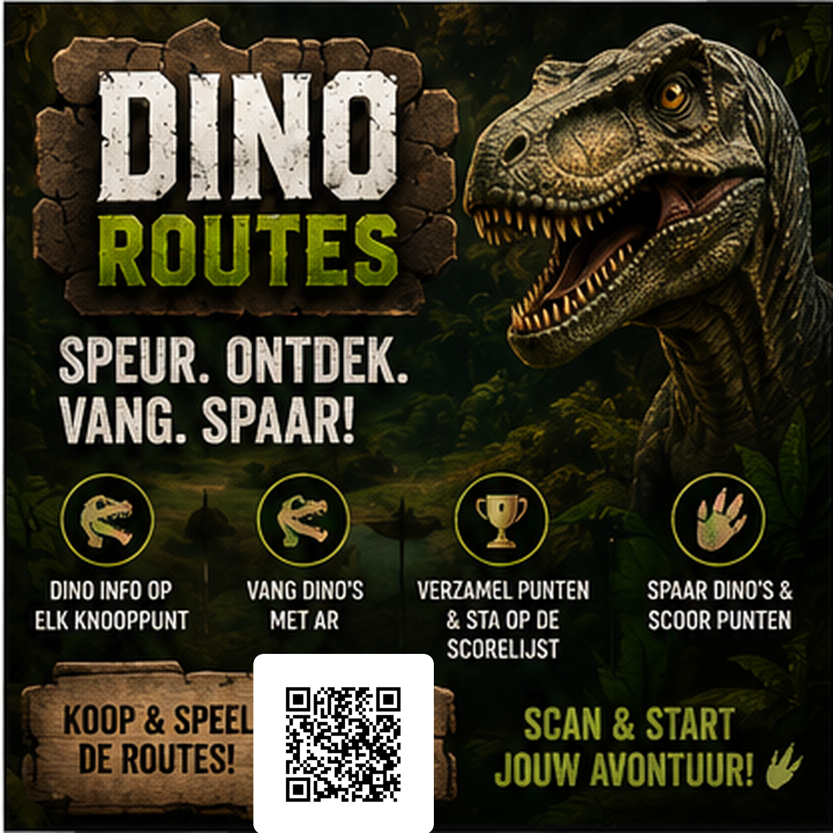 Dino Routes avontuur met dinosaurussen in de jungle