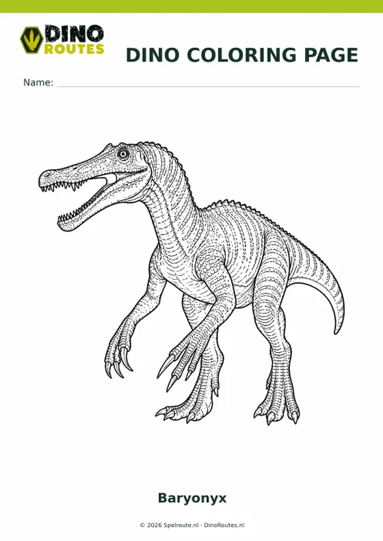 DinoRoutes colouring page